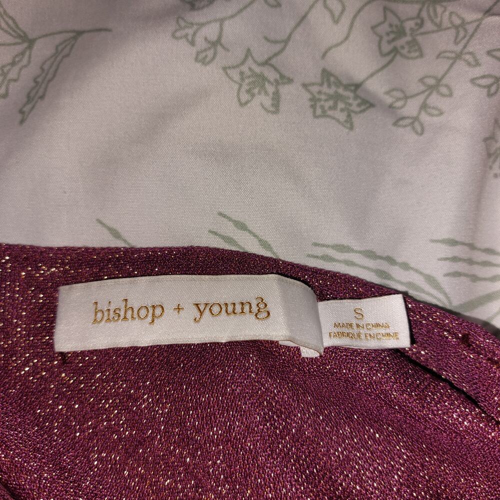 Sparkly party ruched dress by Bishop & Young Luna Metallic mini dress SZ Small - Picture 4 of 10